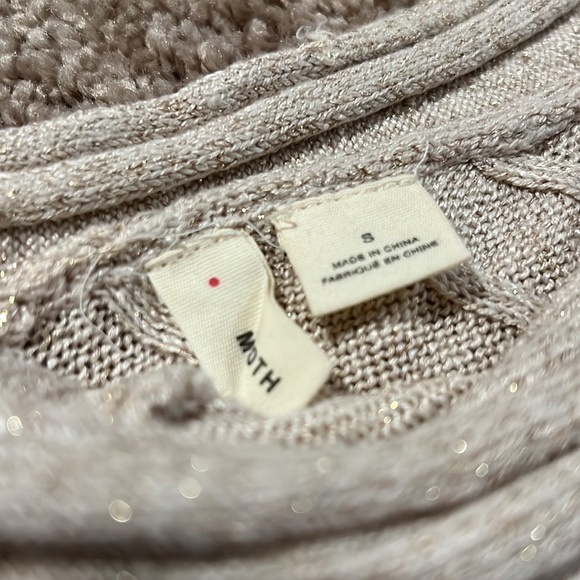 Moth / Anthropologie Gold Flecked Sweater Tank - Small - Picture 3 of 4